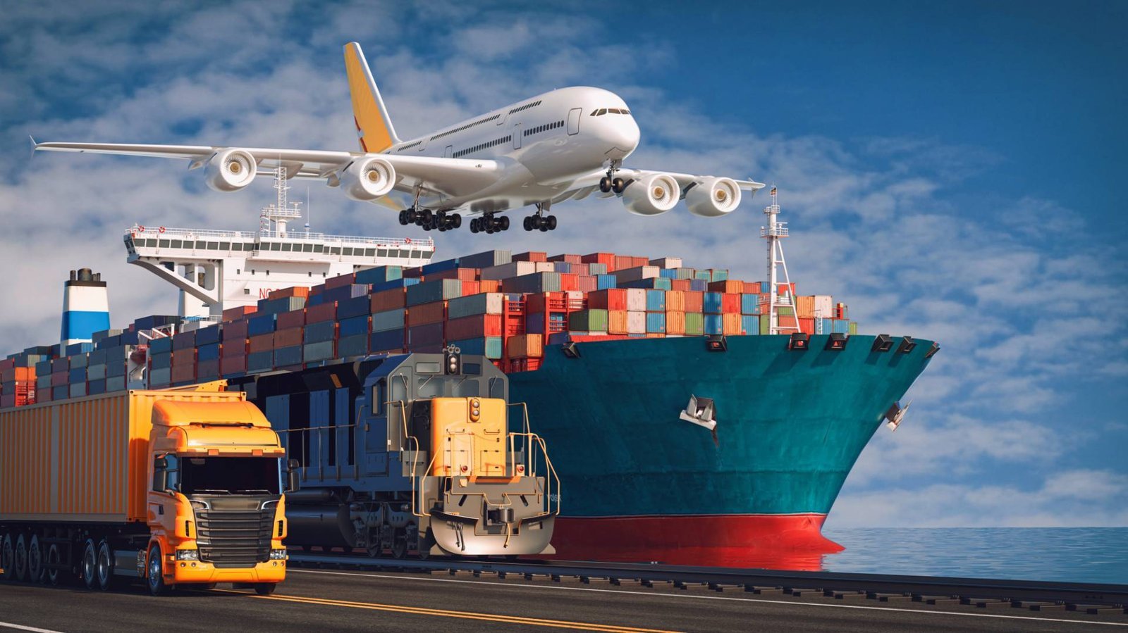 Fret maritime, aérien et routier